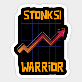 Stonks Warrior Sticker